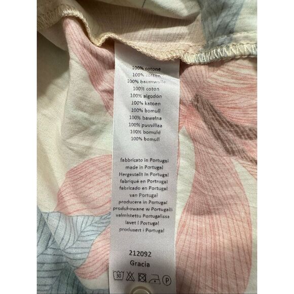 0039 Italy Women's Size Large Long Sleeve Floral Multi Color Printed Midi Dress - Picture 4 of 8